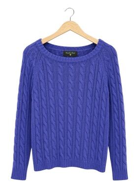 Nicoles Closet‎ Womens Pullover Cable Knit  Sweater 1X Preppy Indie Fisherman